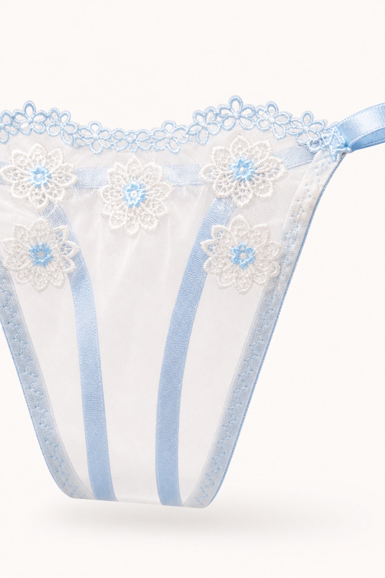 Azure Veil bra lace detail