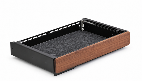 Walnut drawer only; divided tray not included