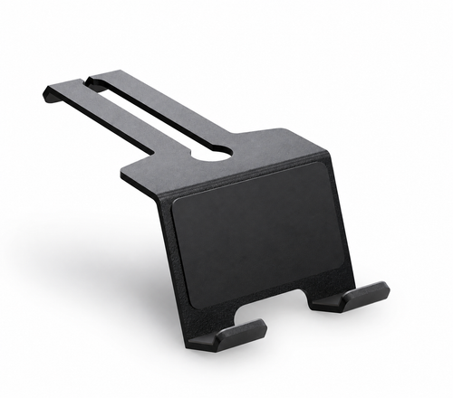 Optional phone holder; phone not included