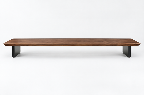 Walnut P3 Pro riser, two black supports; no accessories