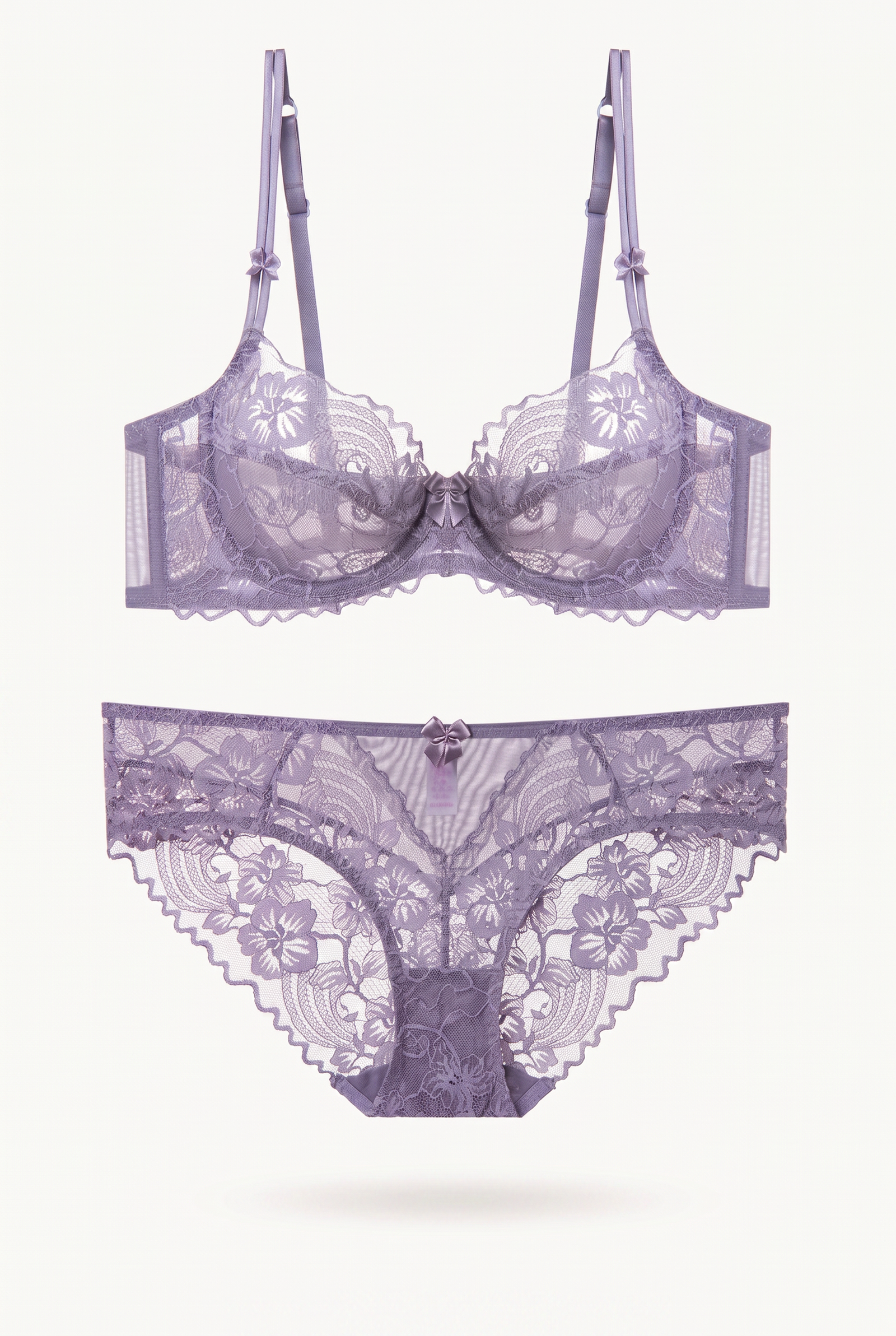 Purple Hush bra and brief set