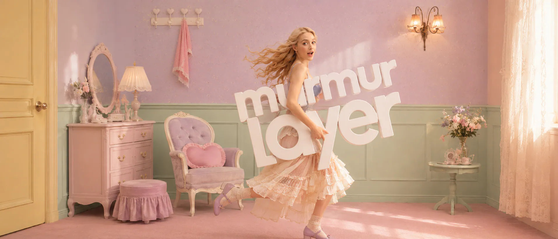 murmur layer pastel room campaign poster